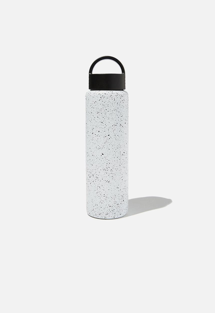 Typo - Gotta go metal drink bottle - white and black splatter