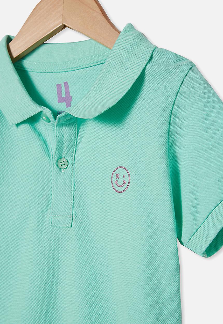 Cotton On - Kendricks polo - mint breeze/smile