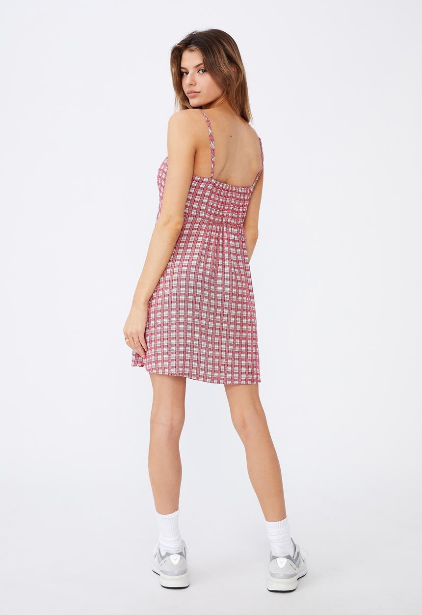 Factorie - Fit and flare split dress - red