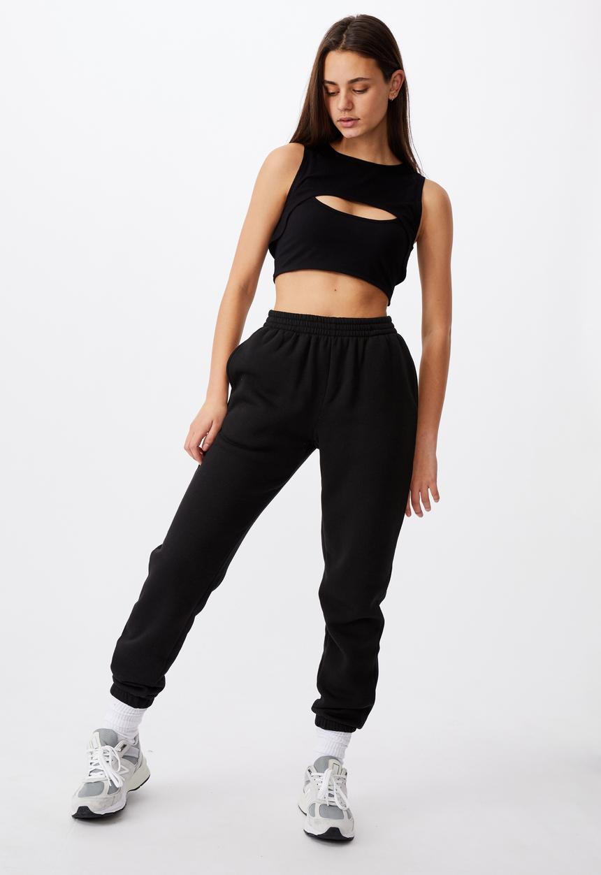 Factorie - Layered cut out tank - black