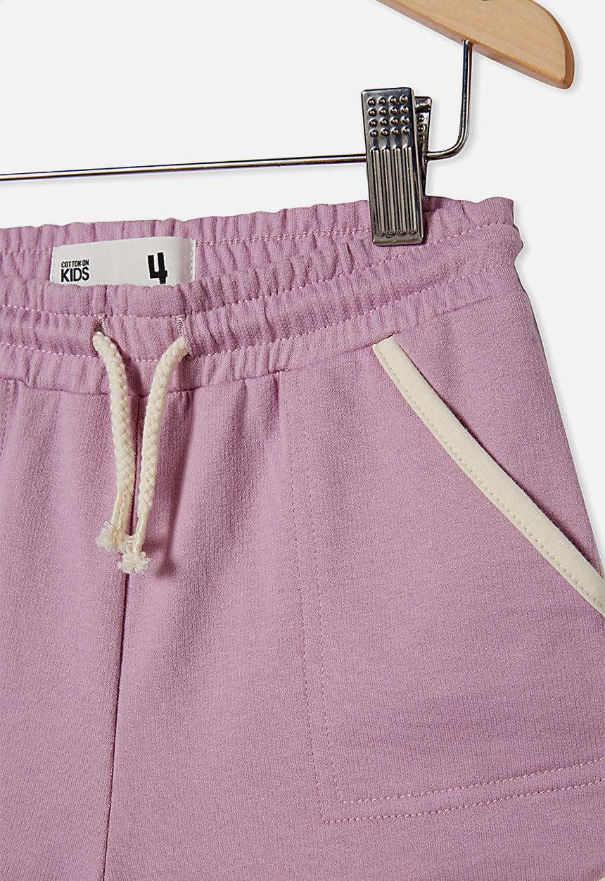 Cotton On - Nina knit short - chalky mauve/dark vanilla