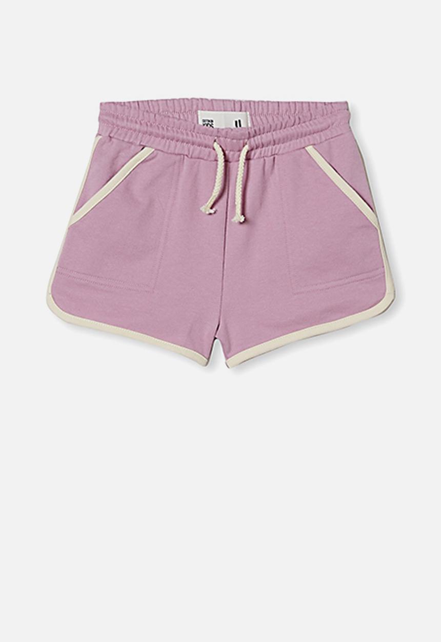 Cotton On - Nina knit short - chalky mauve/dark vanilla