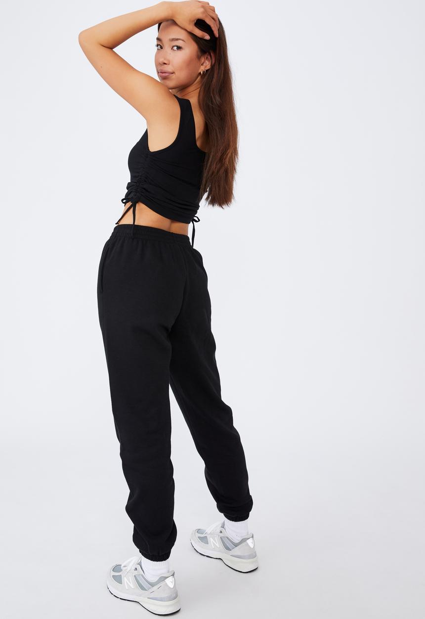 Factorie - Ruched side seam tank - black