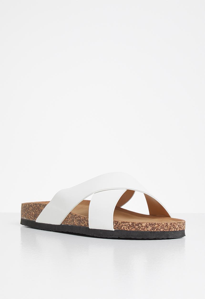 Jada - Criss-cross slide - white