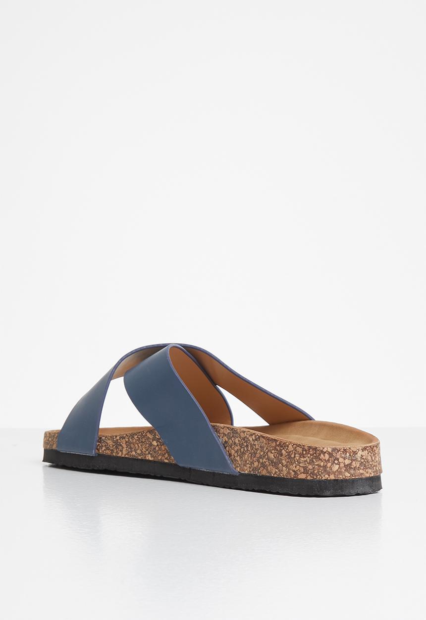 Jada - Criss-cross slide - navy