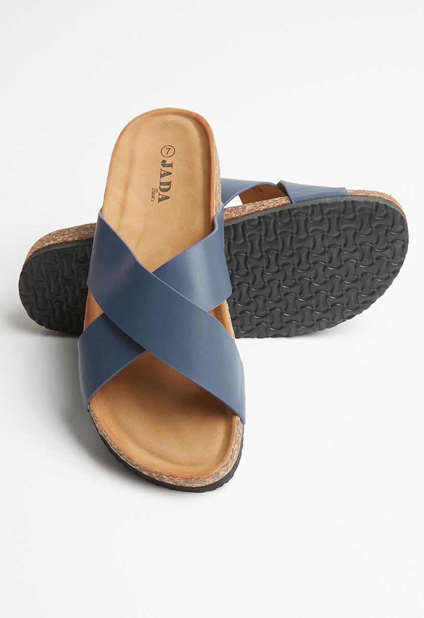 Jada - Criss-cross slide - navy
