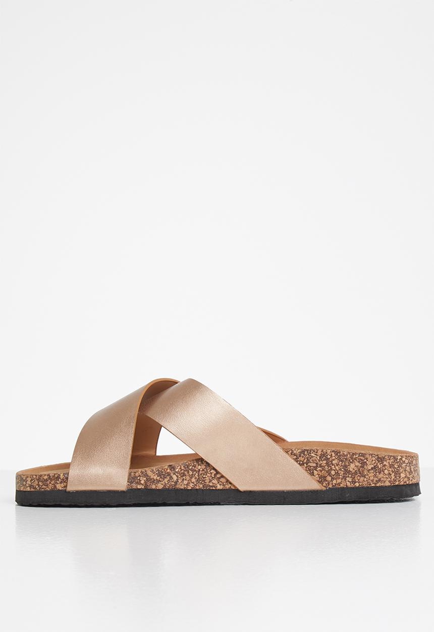 Jada - Criss-cross slide - rose gold