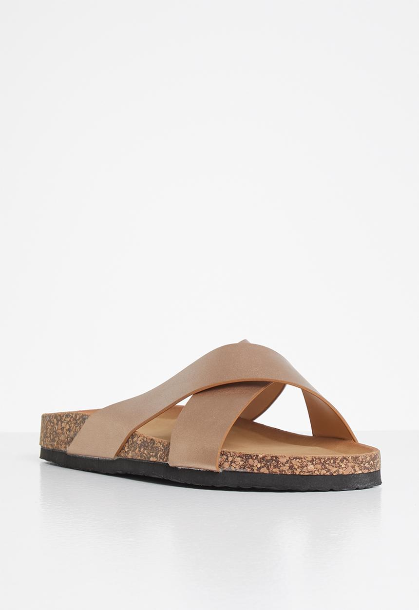 Jada - Criss-cross slide - rose gold
