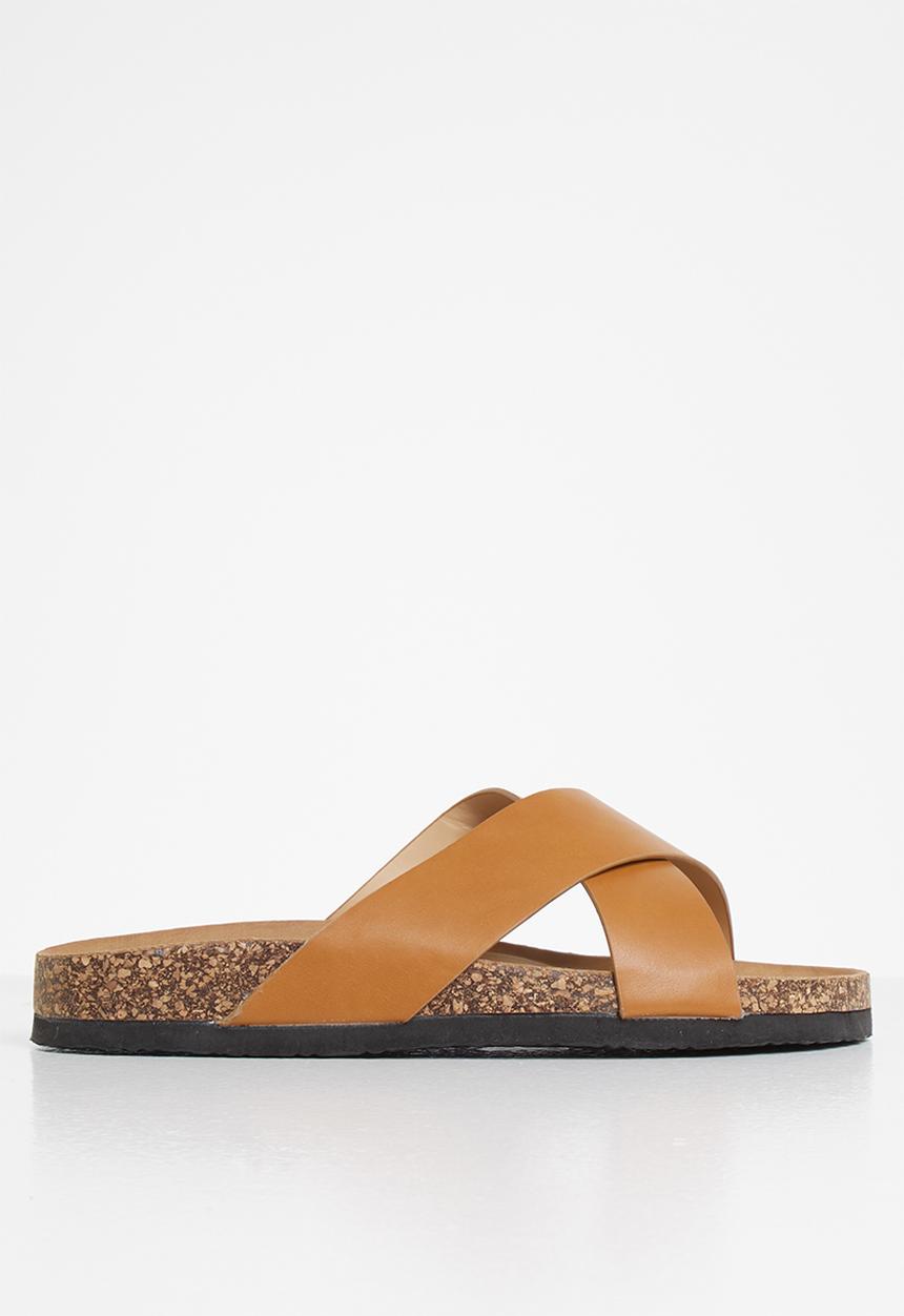 Jada - Criss-cross slide - tan