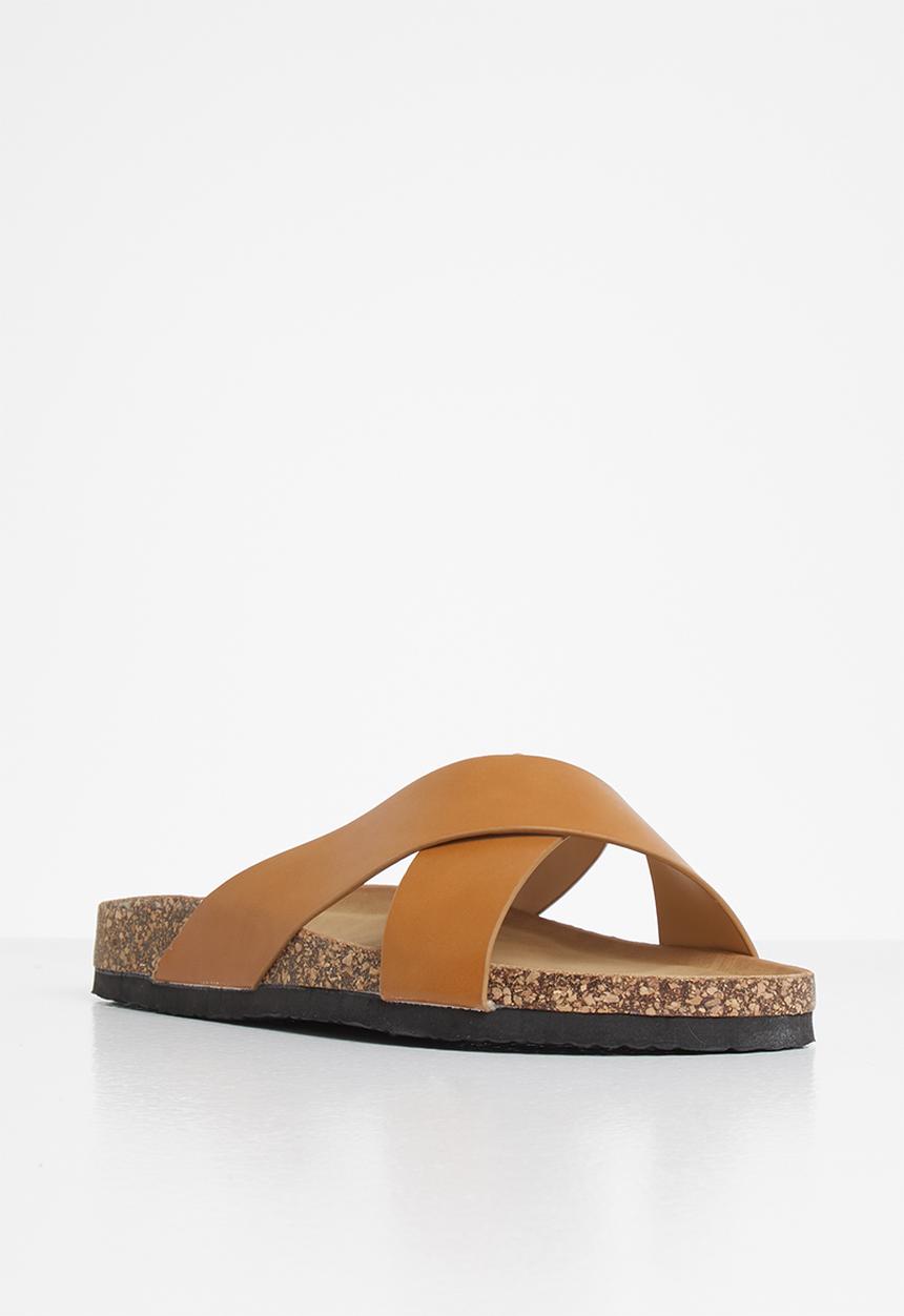 Jada - Criss-cross slide - tan