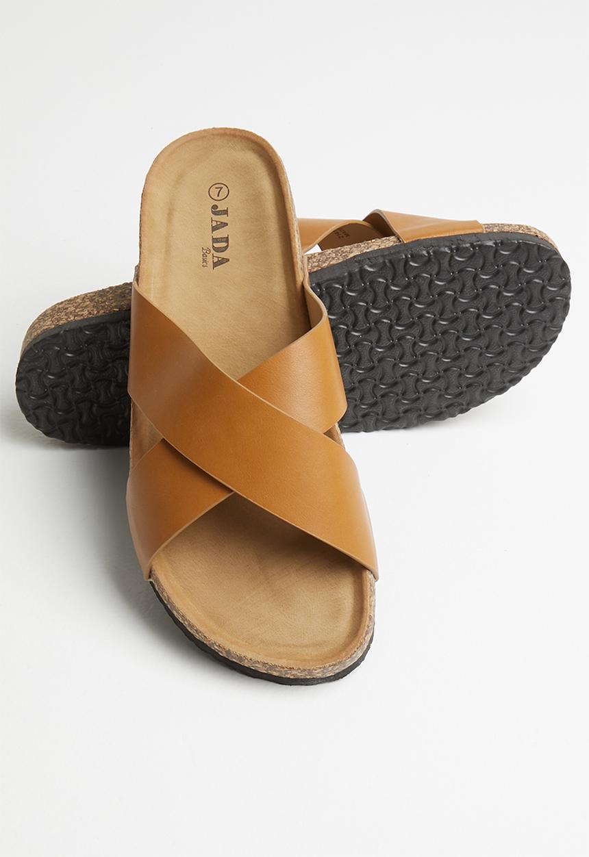 Jada - Criss-cross slide - tan