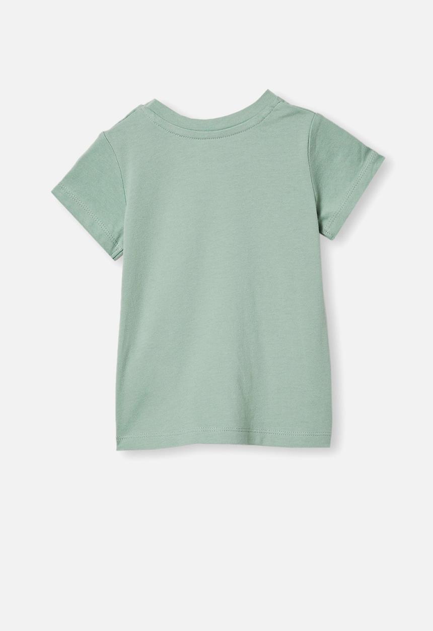 Cotton On - Jamie short sleeve tee - smashed avo/be brave