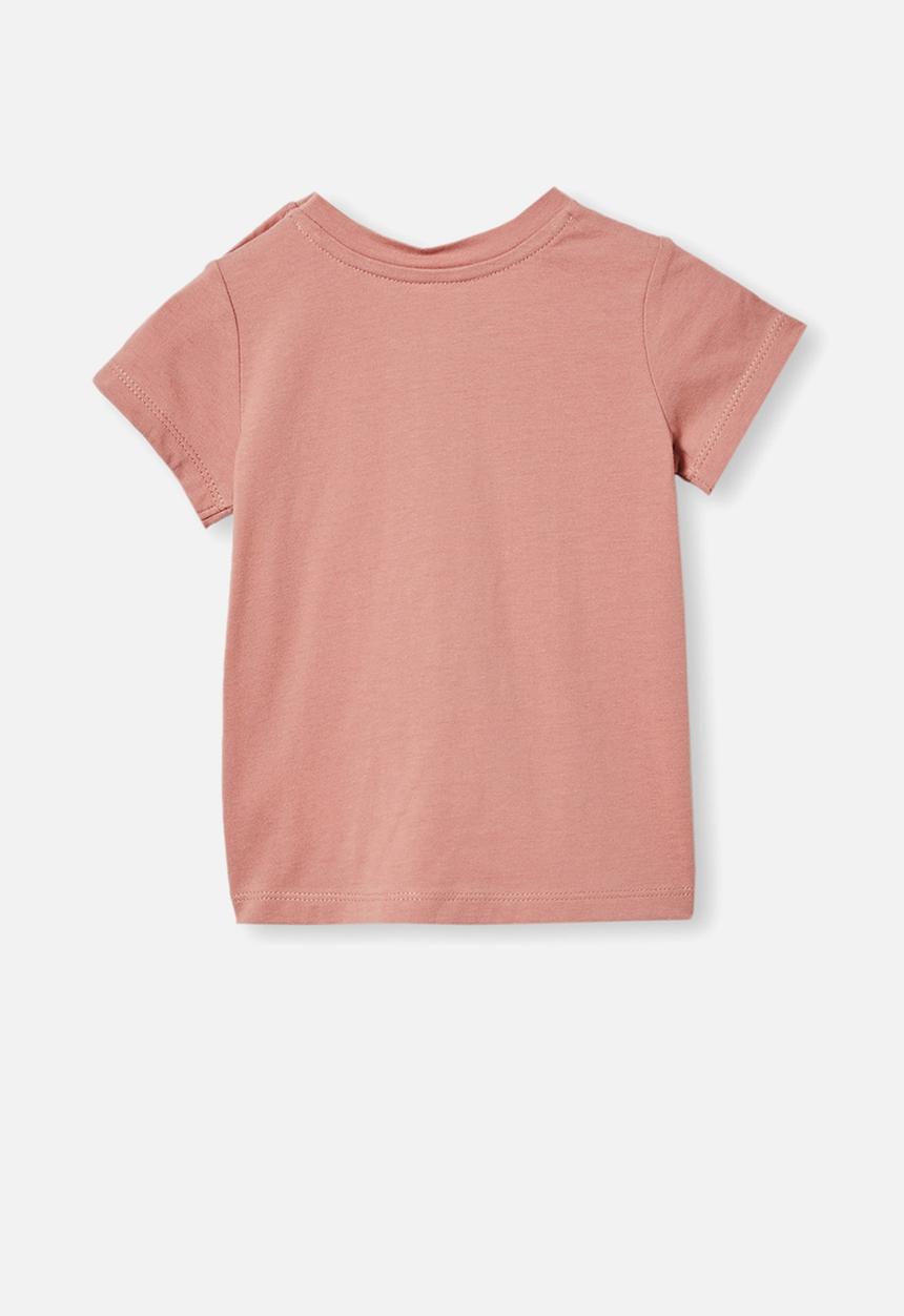Cotton On - Jamie short sleeve tee - clay pigeon/human + kind