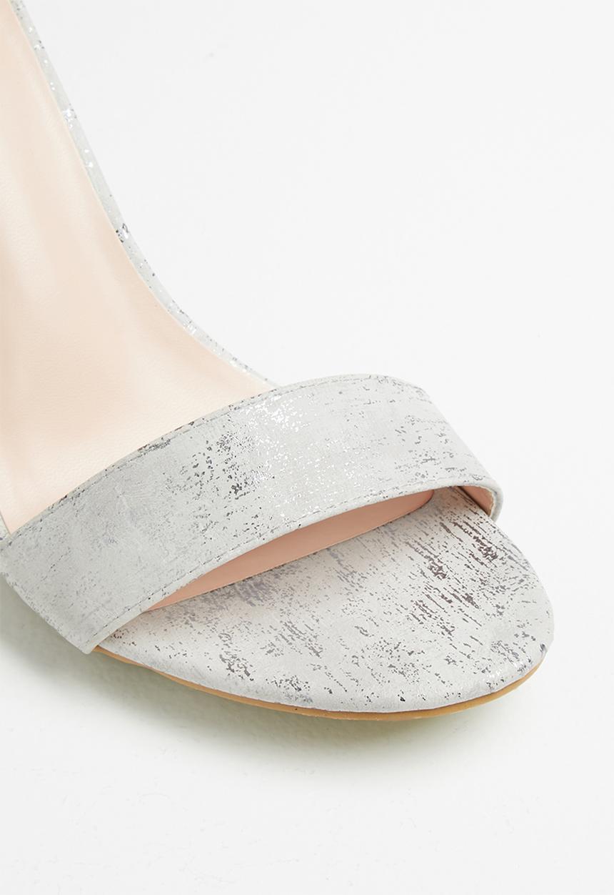Jada - Big buckle heel - grey