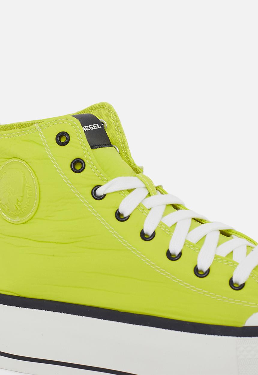 Diesel  - S-astico mc wedge sneakers - neon yellow