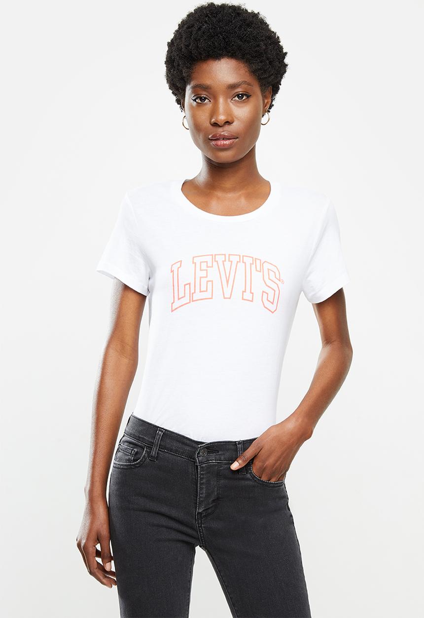 Levi’s® - The perfect tee neon varsity logo - white