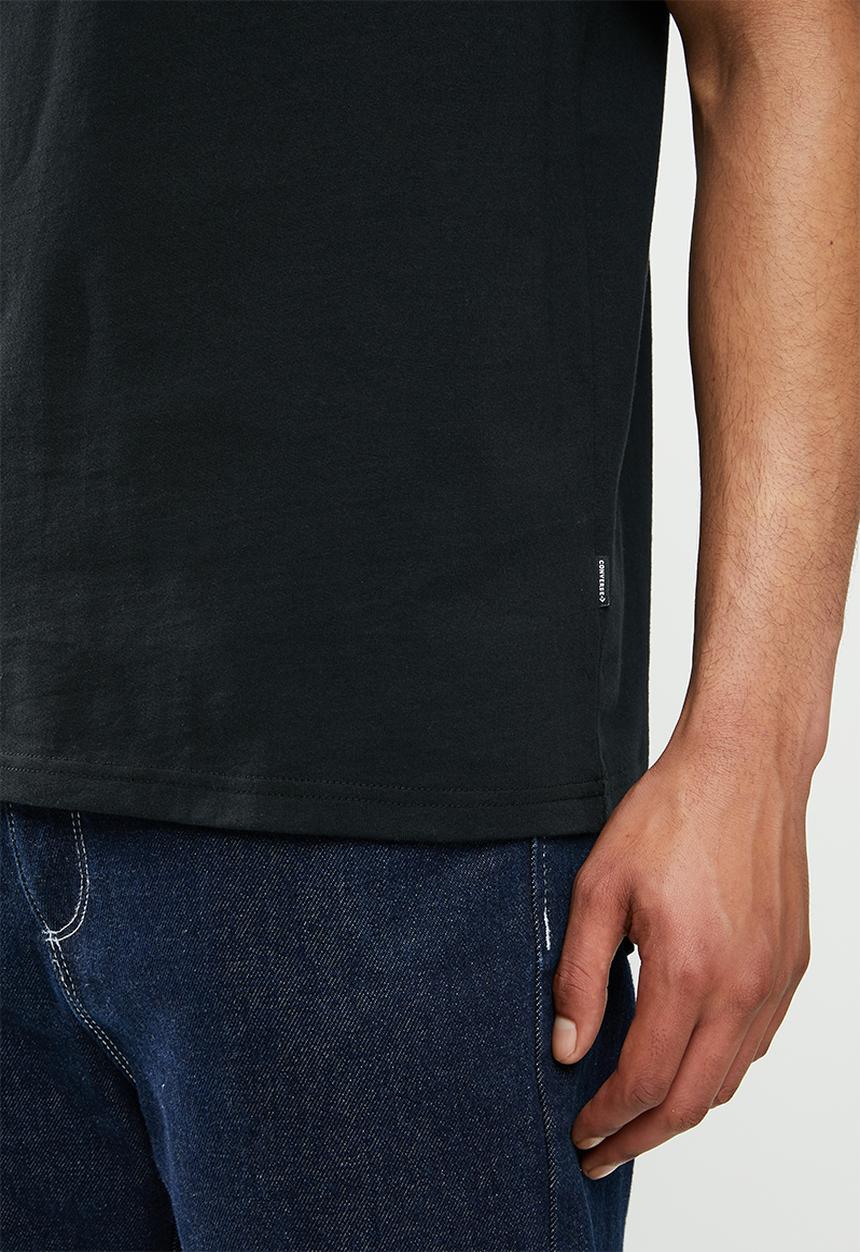 Converse - Converse mountain club moon short sleeve tee - black