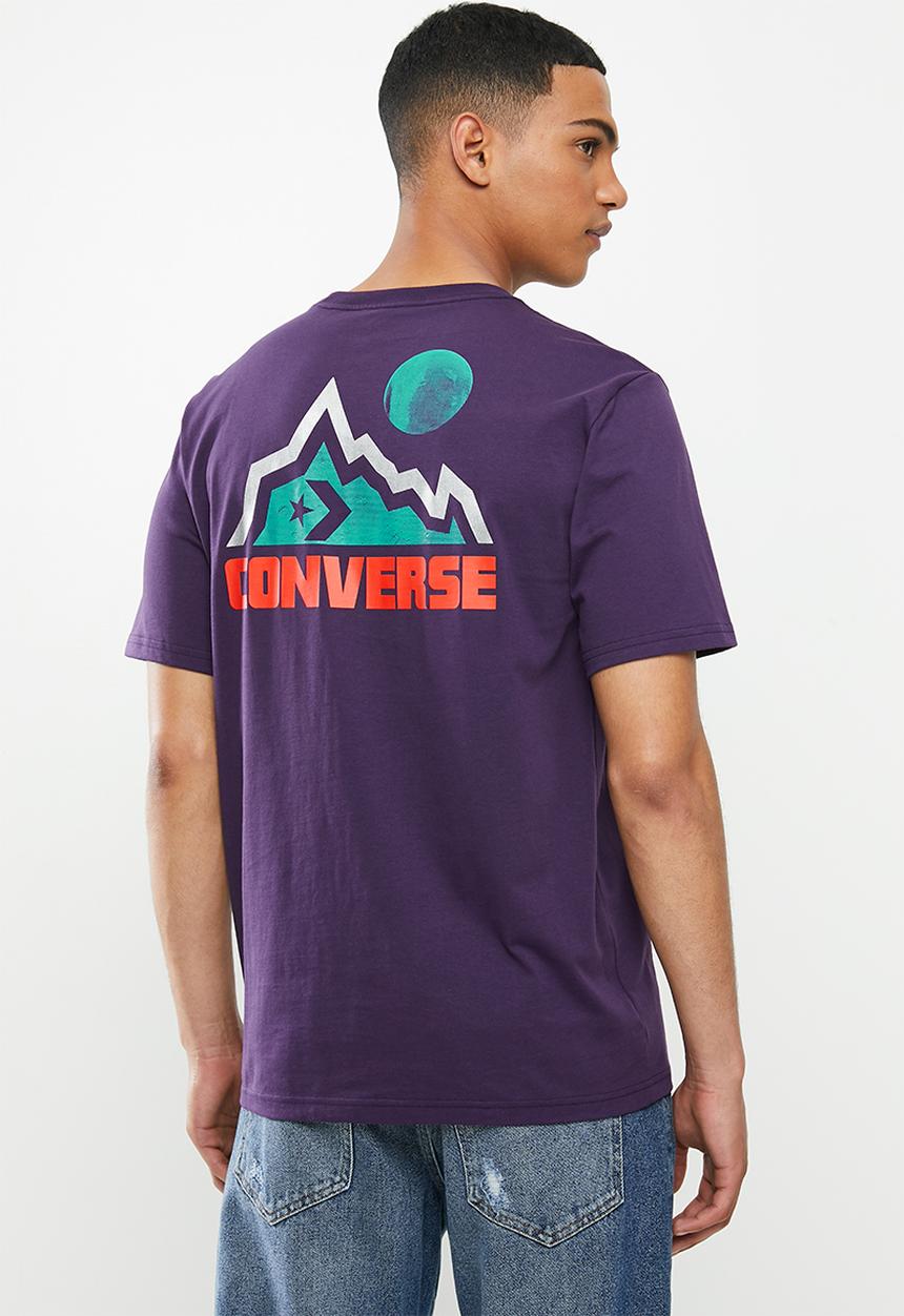 Converse - Converse mountain club moon short sleeve tee - purple