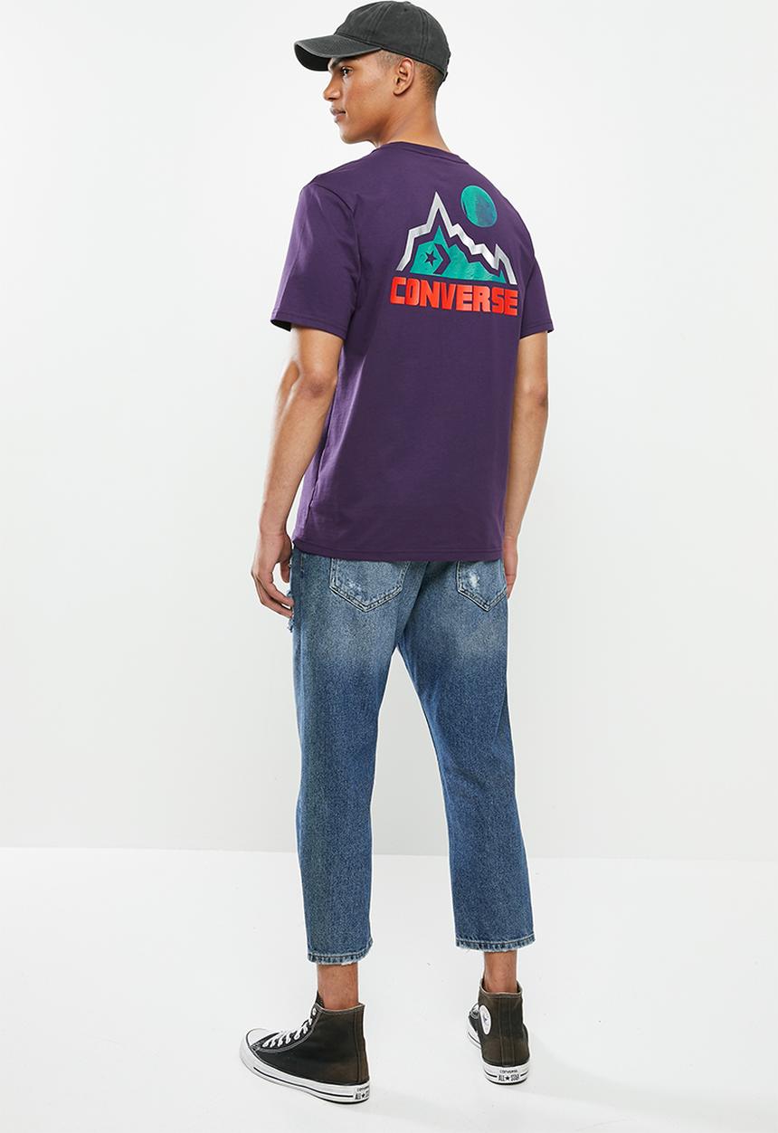 Converse - Converse mountain club moon short sleeve tee - purple