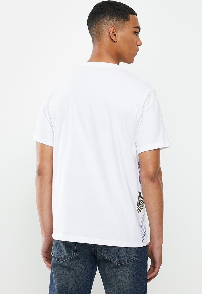 Converse - Converse diagonal collage tee - white