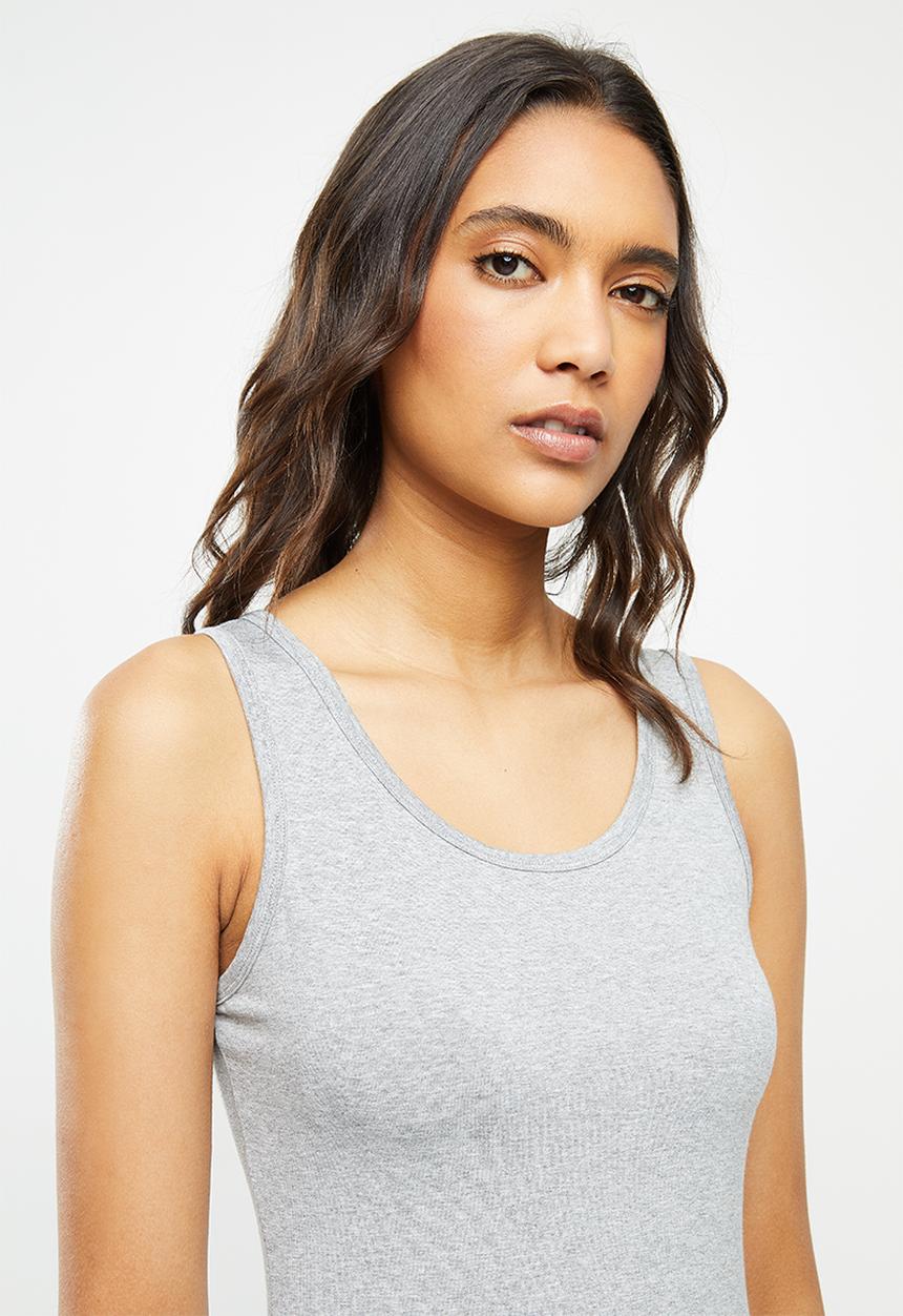 Superbalist - Sleep vest & drop crotch pants set - light  grey melange