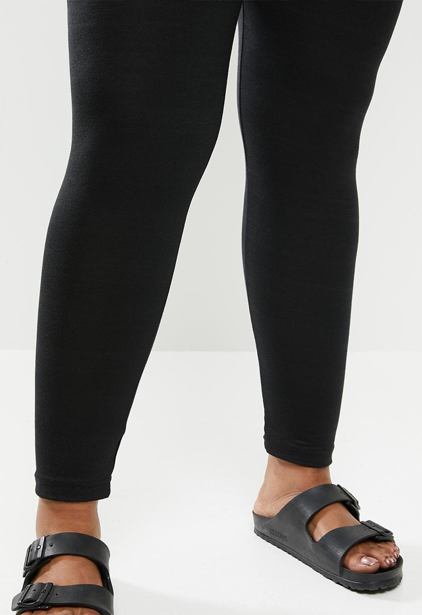 Missguided - Plus 2 pack full length legging - black