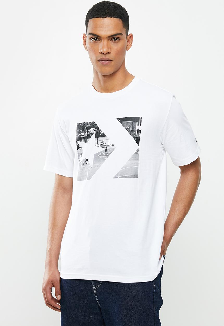Converse - Converse photo fill star chevron tee - white