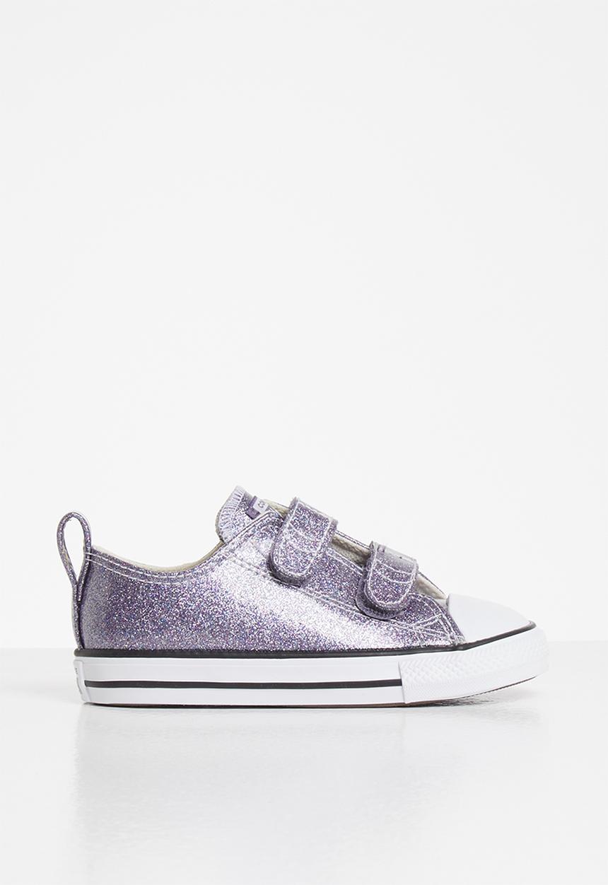 Converse - Chuck Taylor All Star 2v coated glitter ox i - thunder & white