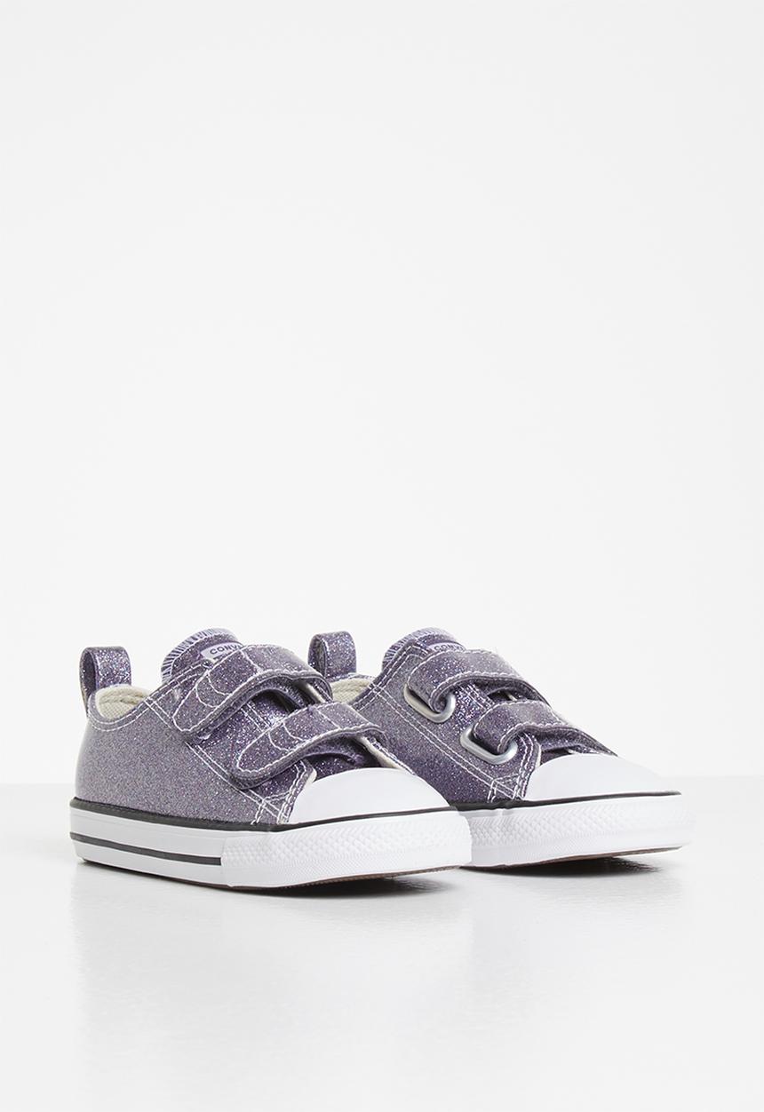 Converse - Chuck Taylor All Star 2v coated glitter ox i - thunder & white