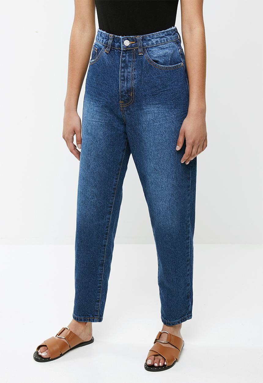 Missguided - Petite riot mom jeans - blue