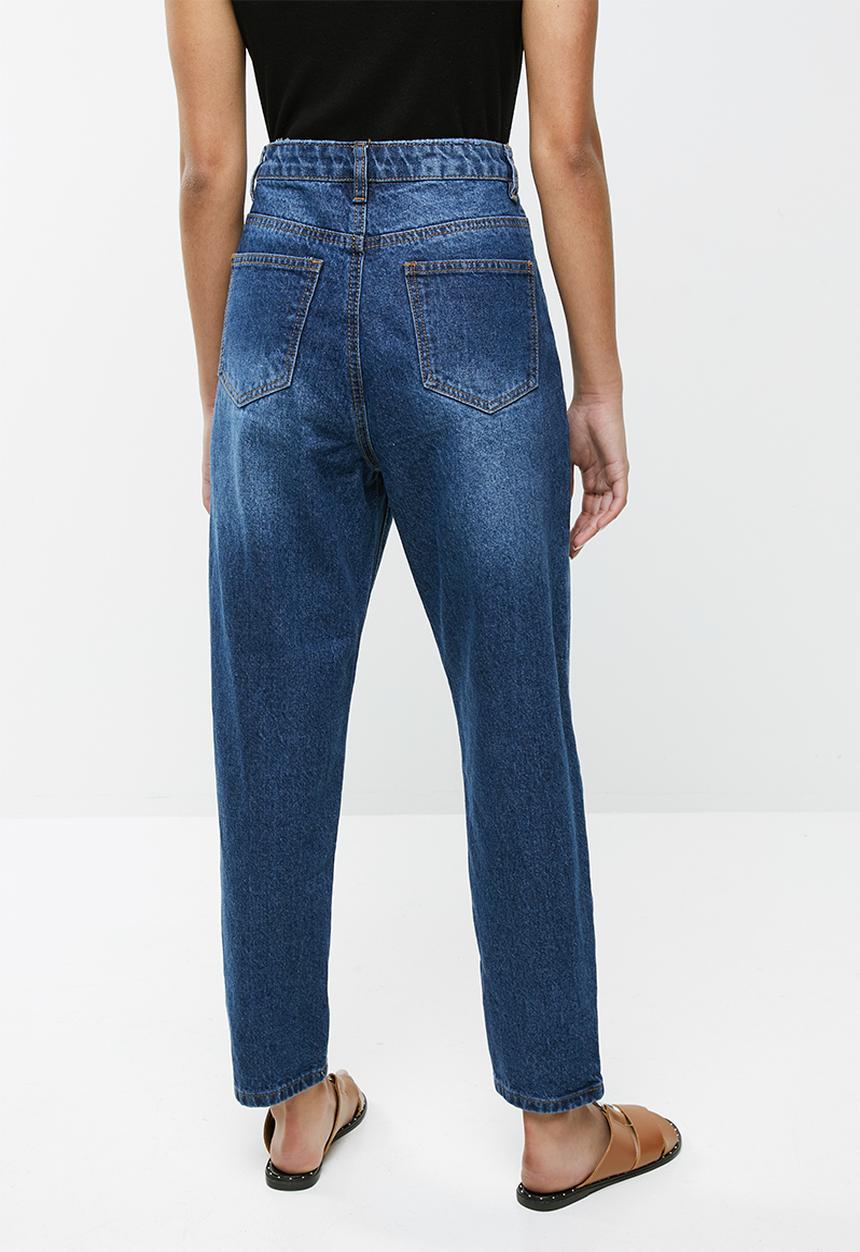 Missguided - Petite riot mom jeans - blue