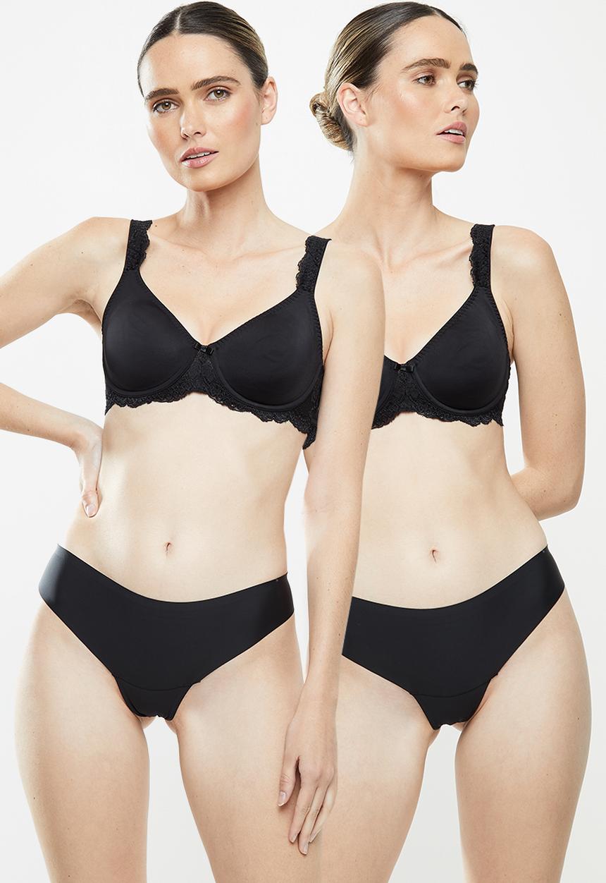 MAGIC®  Bodyfashion - 2 Pack dream invisibles thongs - black