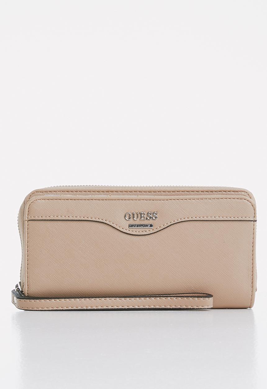 GUESS - Modesto slg multi zip w/wrist- caramel