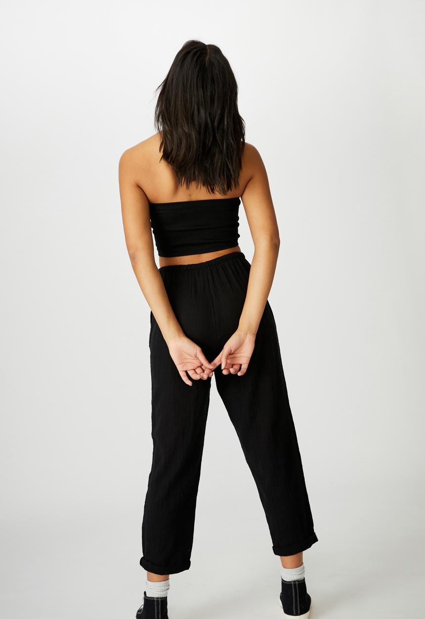 Cotton On - Cali pull on pant - black
