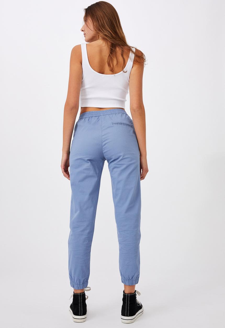 Cotton On - Cuffed chino - sky blue