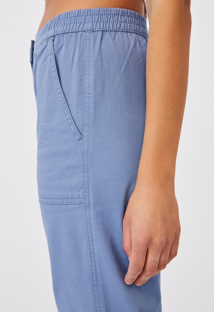 Cotton On - Cuffed chino - sky blue