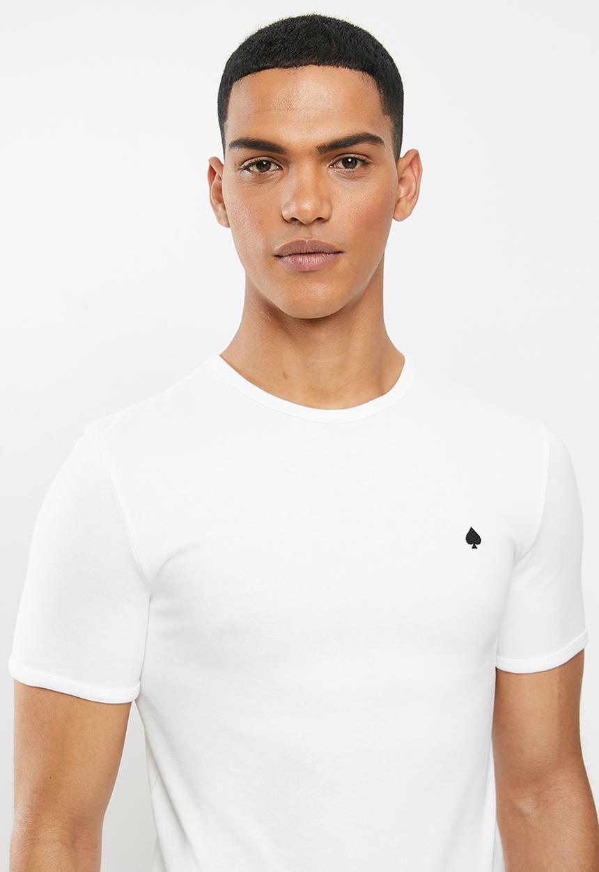 STYLE REPUBLIC - Ace crew neck tee - winter white