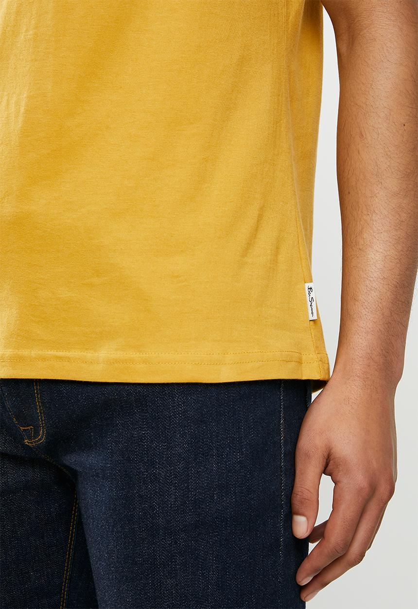 Ben Sherman - Chest print tee - dijon yellow
