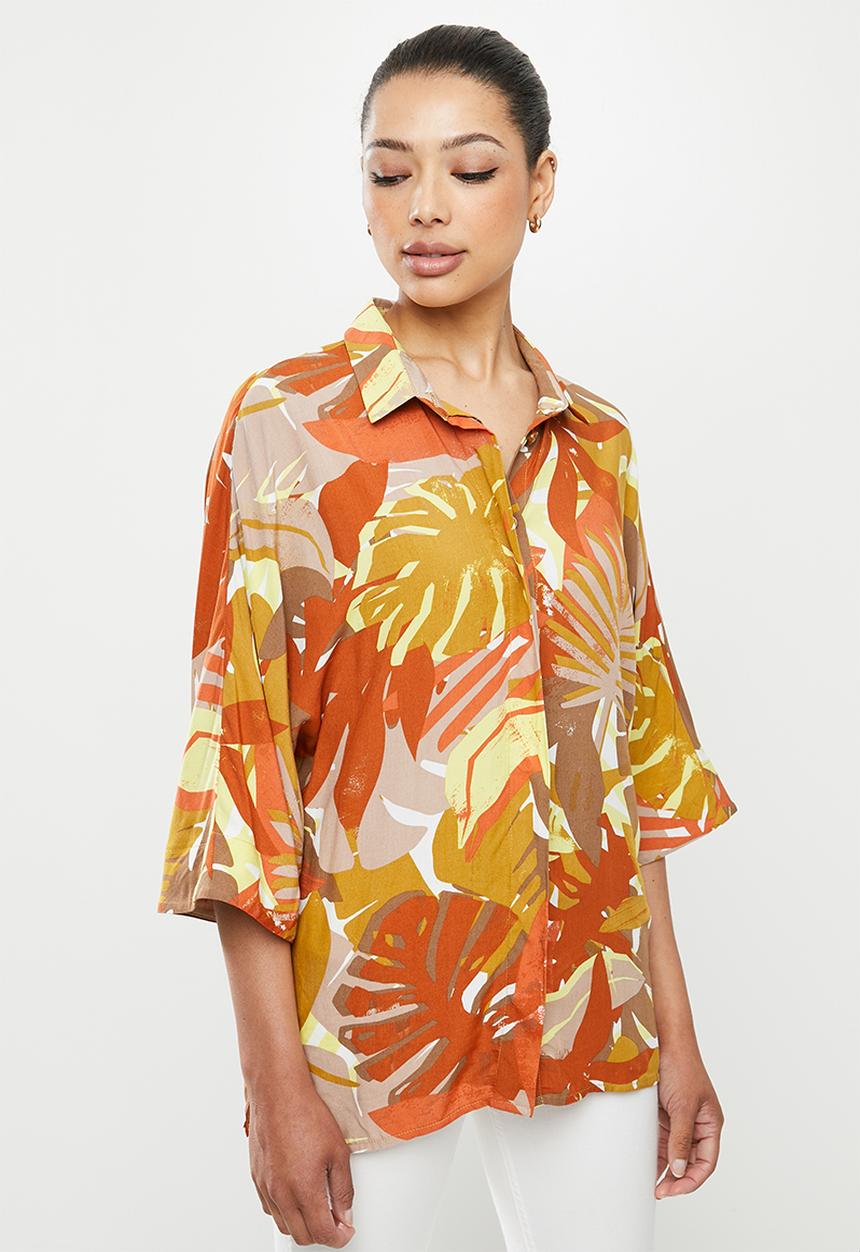 edit - Boxy shirt - orange 