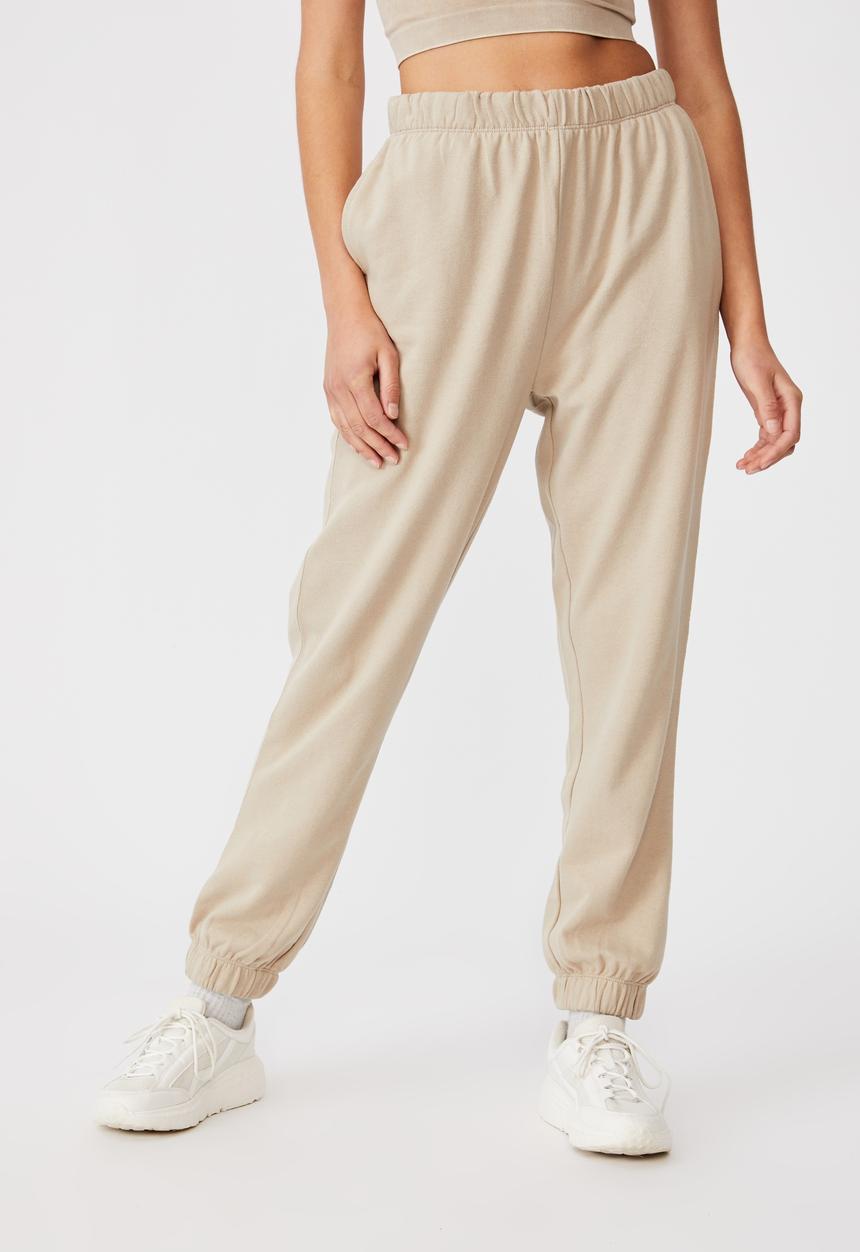 Cotton On - High waist track pant - infinity garment pigment dye