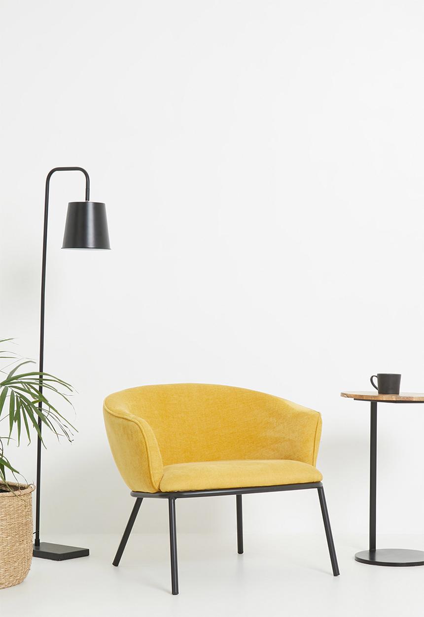 Sixth Floor - Duke lounge chair - mustard