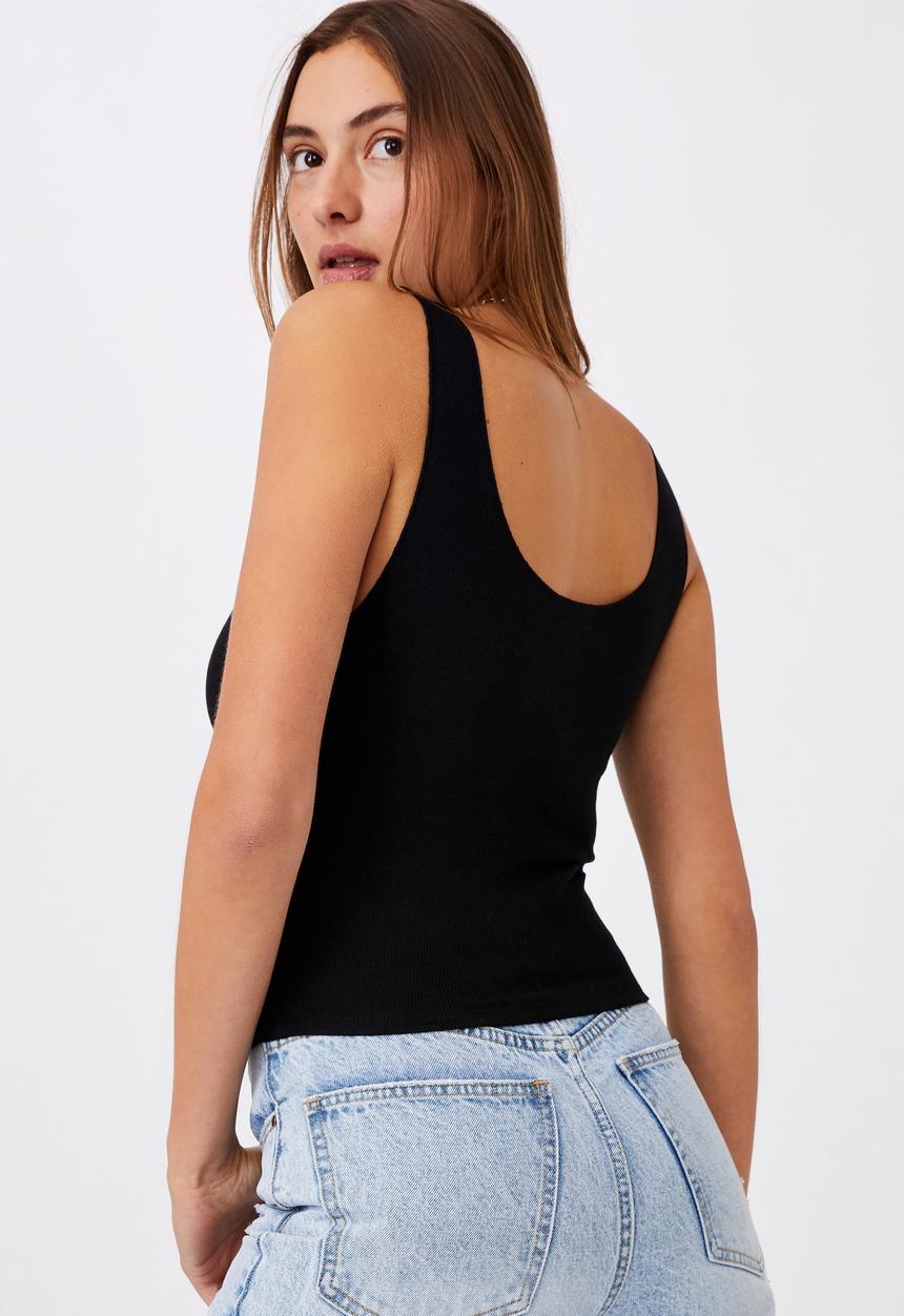 Cotton On - Kerr tank top - black