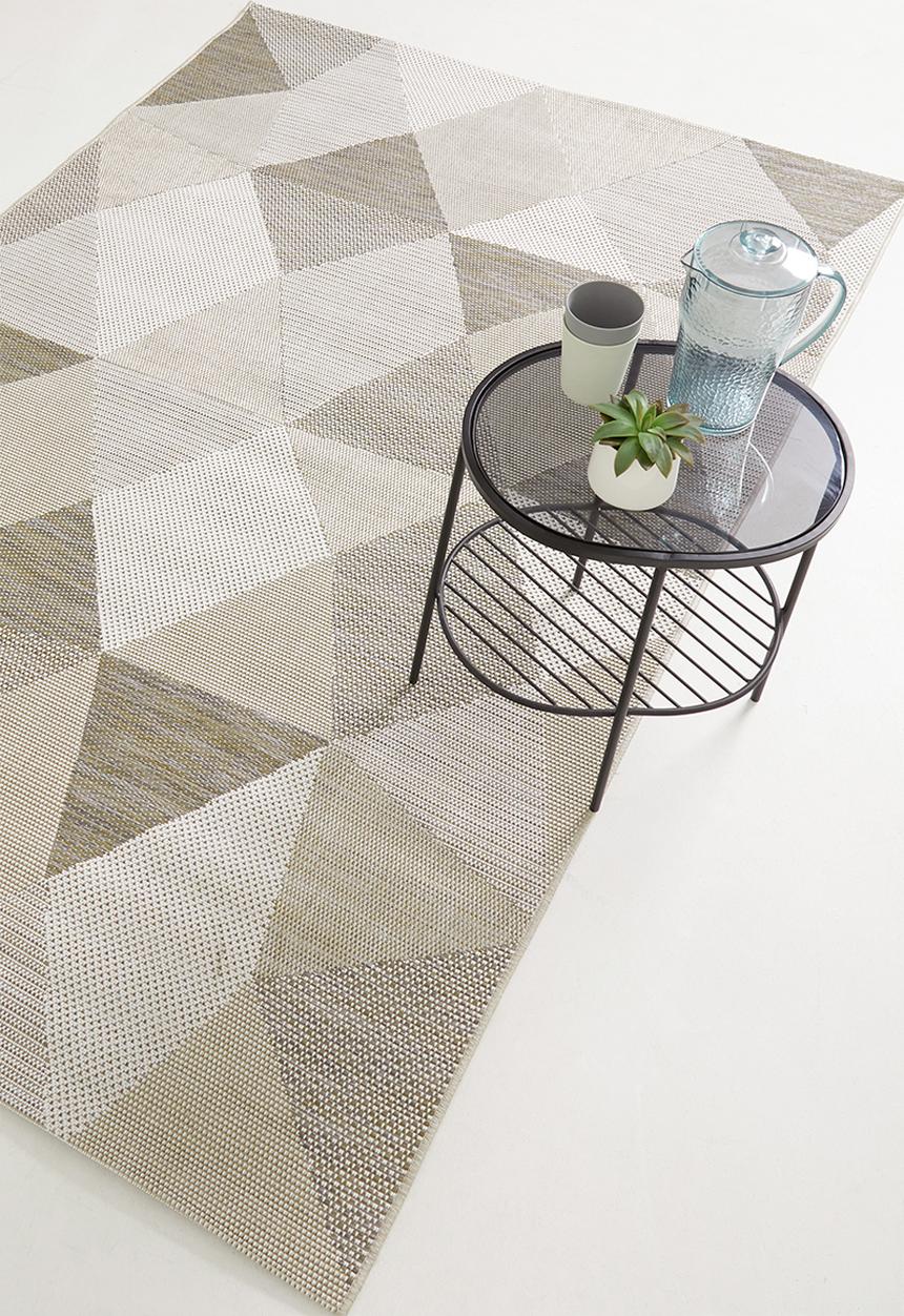 Hertex Haus - Prisms outdoor rug - clam