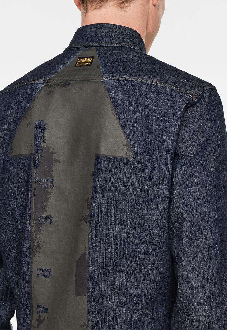 G-STAR - 3301 Slim long sleeve shirt - blue
