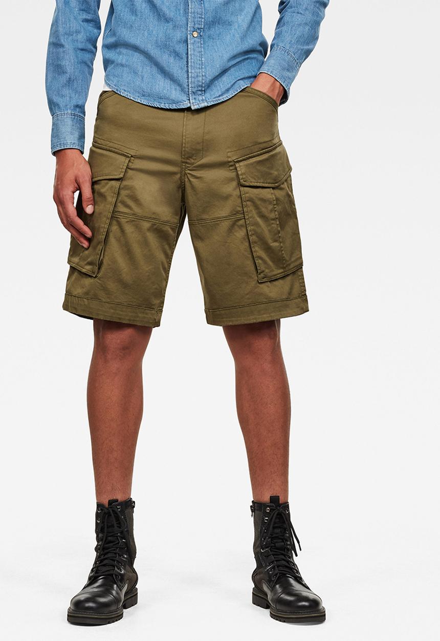 G-STAR - Cargo loose 1\2 shorts - sage