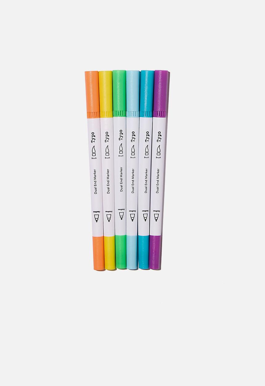 Typo - Dual markers 6pk - brights