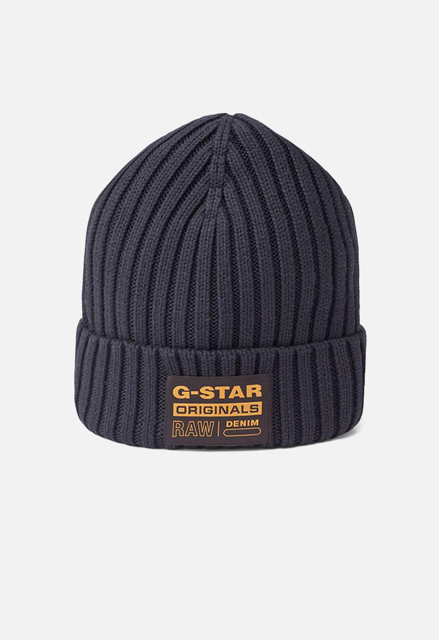 G-STAR - Rib beanie - blue