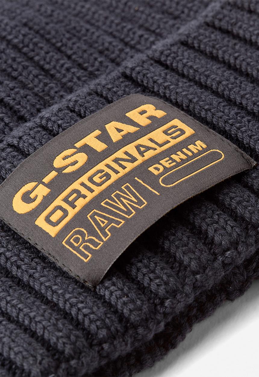 G-STAR - Rib beanie - blue