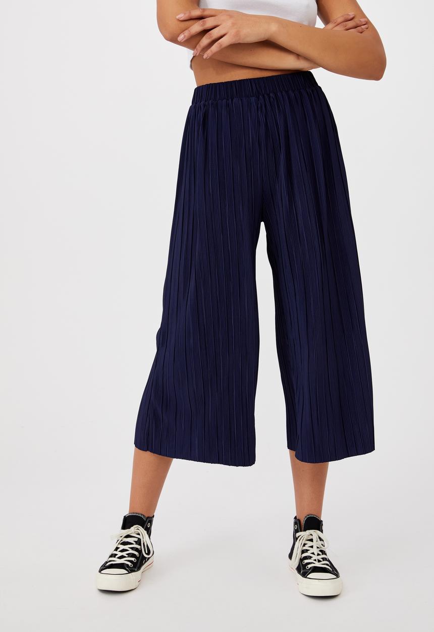Cotton On - Poppy pleated pant - peacoat