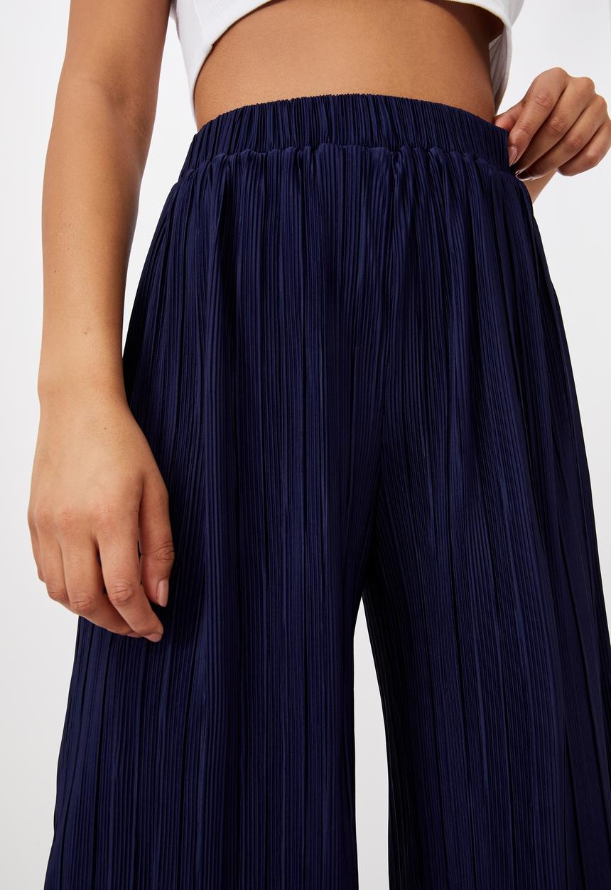 Cotton On - Poppy pleated pant - peacoat